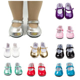 Shiny Leather Mary Jane Shoes | Fits 18" Doll (Multi Colors)