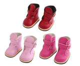 Buckle Ankle Boots made for 18'' doll shoes