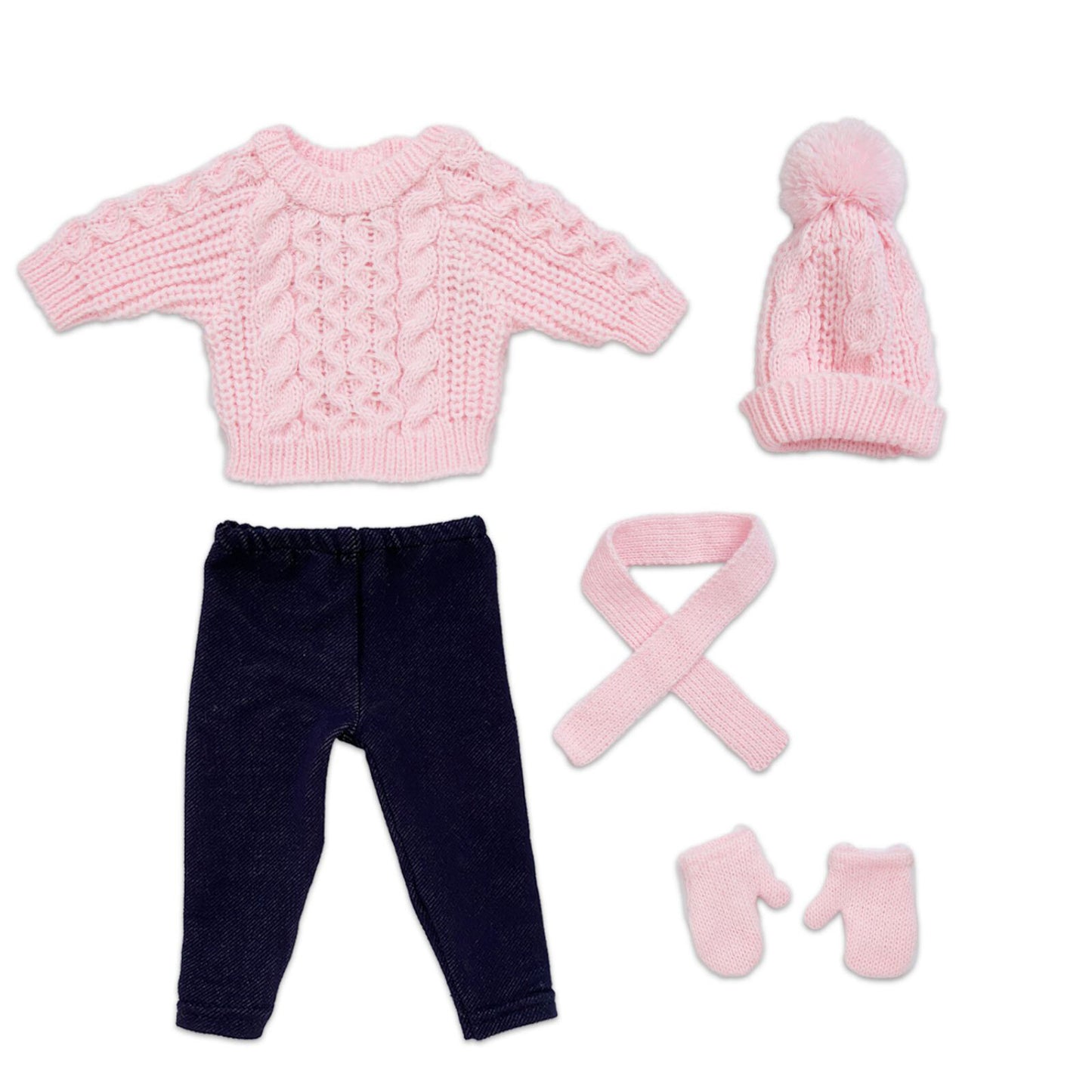 Christmas Skating Outfit Set | Fits 18" Doll Winter Clothes