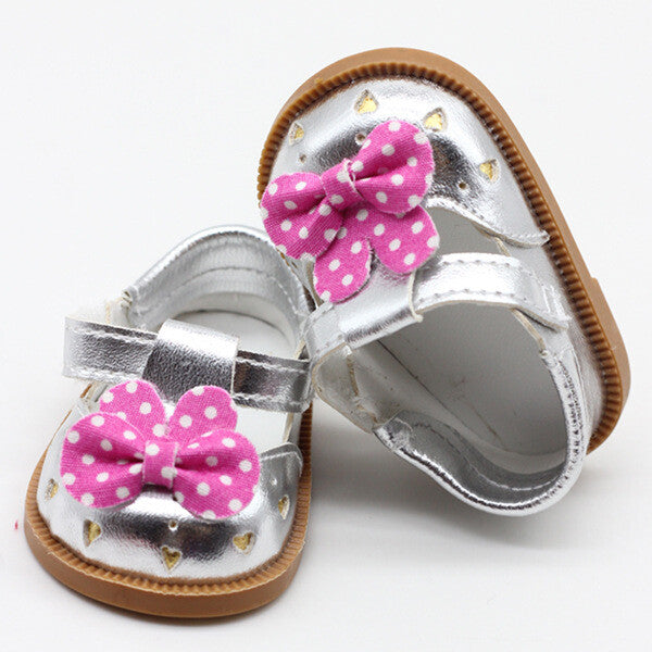 Cartoon Minnie-Style Leather Shoes for 18" Doll | Mary Jane Flats