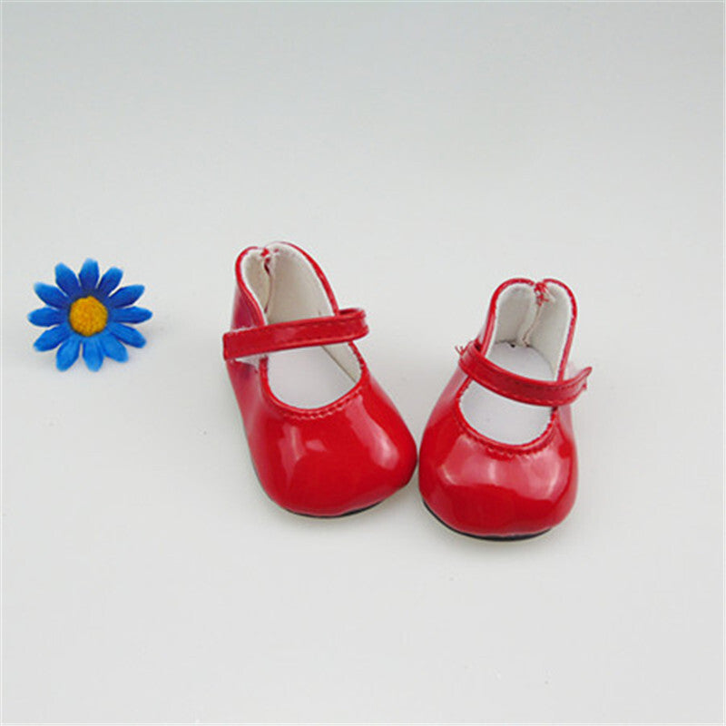 Shiny Leather Mary Jane Shoes | Fits 18" Doll (Multi Colors)