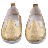 Glitter Star Flats | Fits 18" Doll (3 Colors)