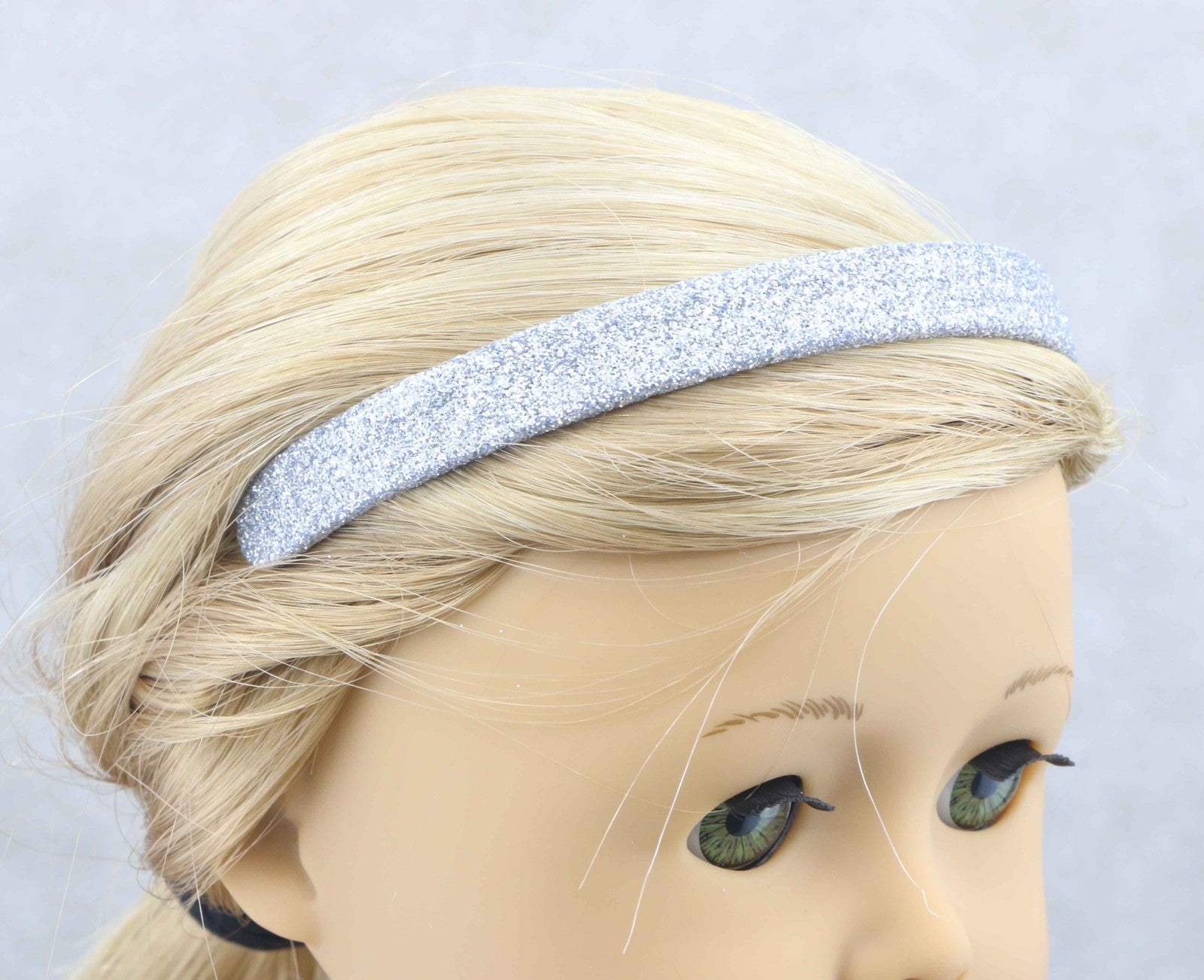 American Girl Silver Glitter Headband for 18" Doll Star Snow Outfit