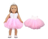 Cute Sequin Tulle Skirt | 18" Doll Party Outfit