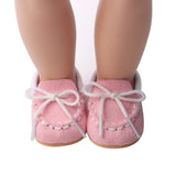 Multi-Color Cotton Lace-Up Shoes for 18" Dolls
