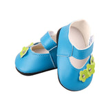 Cute Flower Accent Flats | Fits 18" Doll Footwear (Multi Colors)
