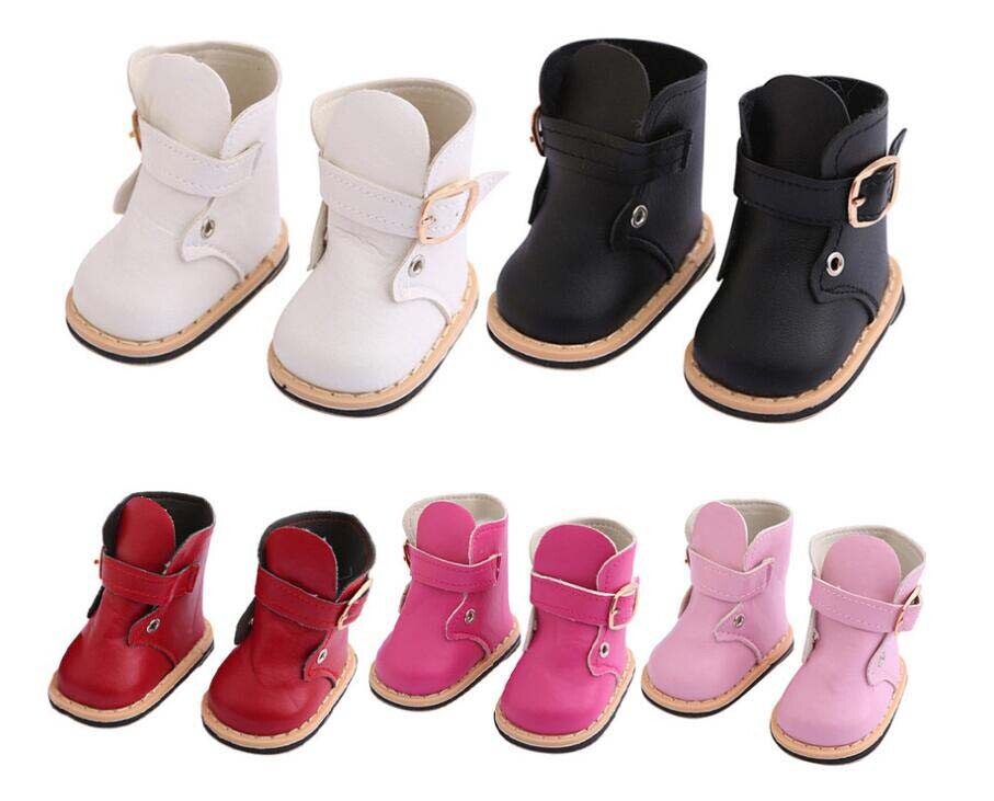 Buckle Ankle Boots made for 18'' doll shoes