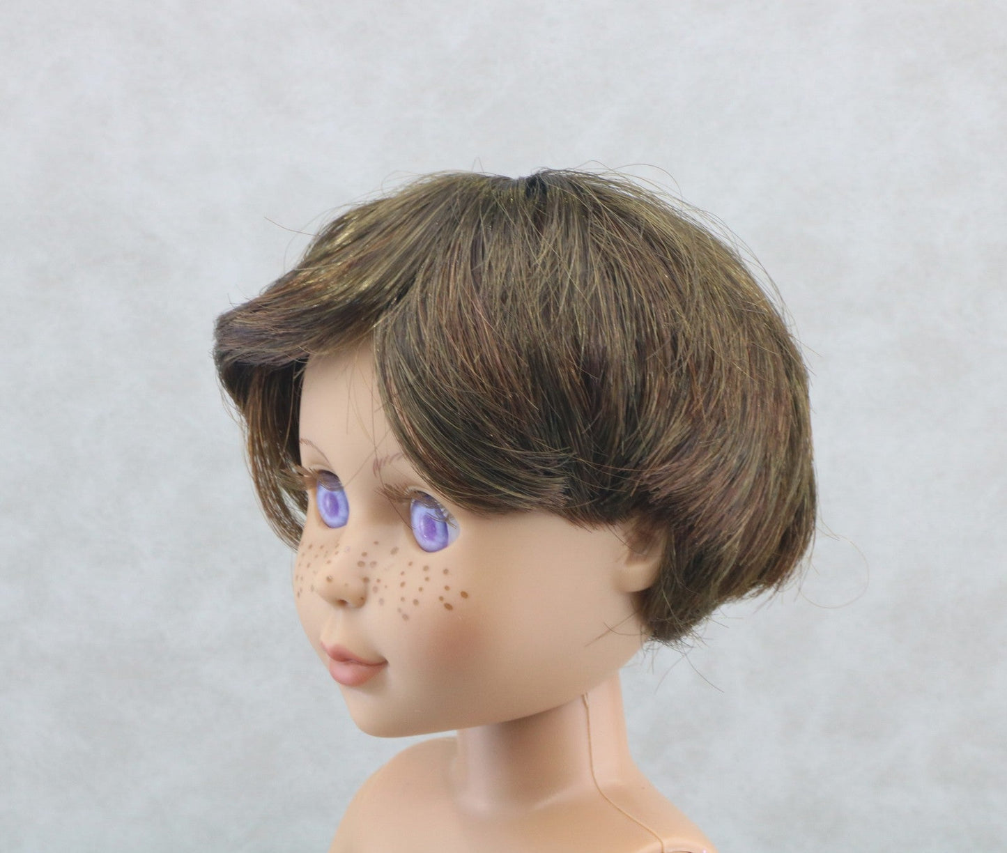 Dark Brown Boy Short Wig For 14‘’ Doll | Synthetic Doll Replacement Hair Accessory