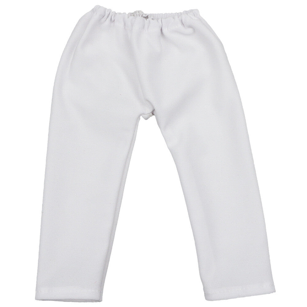 3-Color Tight Leggings for 18" Doll - White, Black & Pink