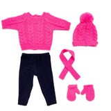 Christmas Skating Outfit Set | Fits 18" Doll Winter Clothes