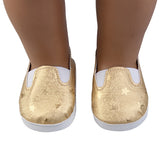 Glitter Star Flats | Fits 18" Doll (3 Colors)