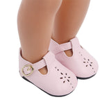 Pink Wispy Mary Jane Shoes | Fits 18" Doll Outfit