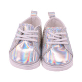Golden Bow Tie Flats | Fits 18" Doll Outfit Shoes