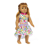 3-Piece Hawaiian Outfit Set | 18" Doll Beach Clothes
