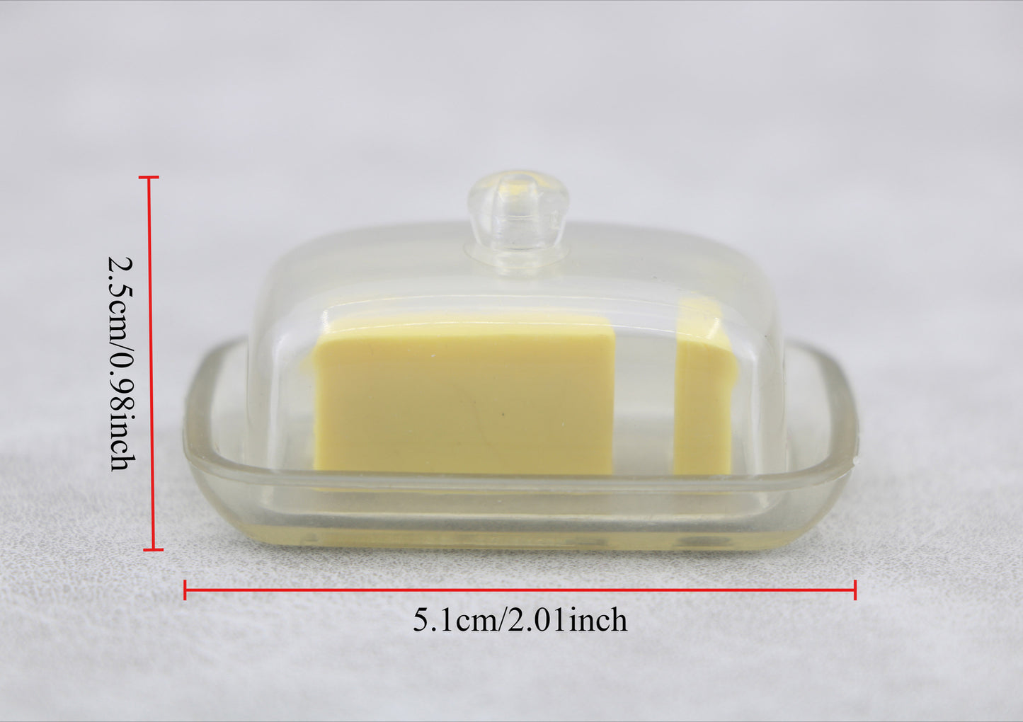 18" Doll Kitchen Butter Dish with Lid | Miniature Food Accessory