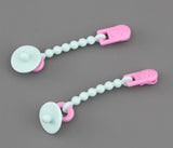 American Girl 2pcs beaded clip with pacifier for Little Bitty Baby doll