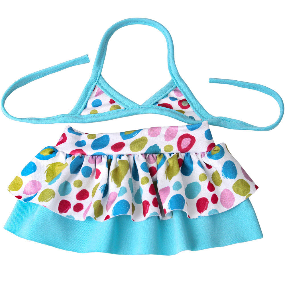 2-Piece Ruffled Bikini Swimsuit | 18" Doll Beach Outfit