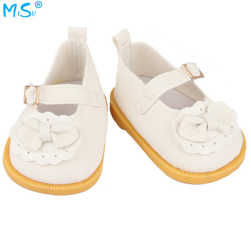 Cute Bow Mary Jane Flats | 18" American Girl Doll Shoes