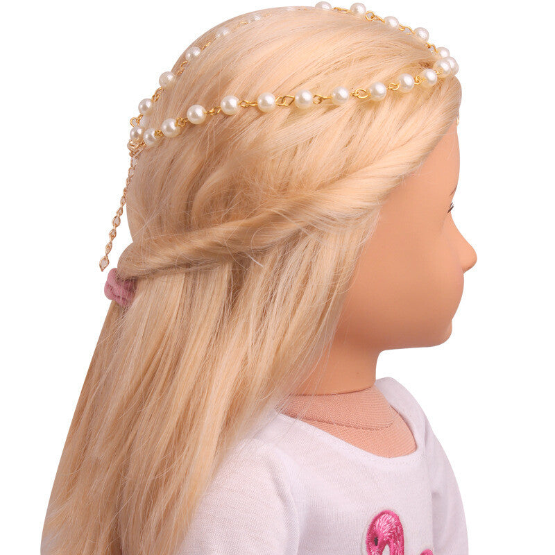 Pearl-Style Necklace/Headwear | 18'' Doll Jewelry