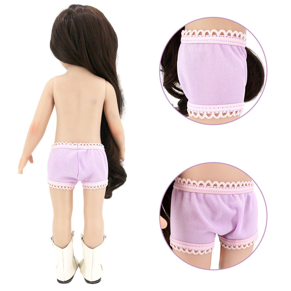 2pcs Lace Underwear Set for 18" Doll | Multi-Color Doll Clothes