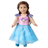 Shell Princess Tulle Party Dress | 18" Doll Outfit
