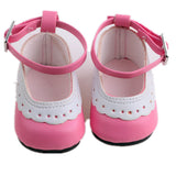 Scalloped Edge Mary Jane Flats | Fits 18" Doll Footwear (2 Colors)