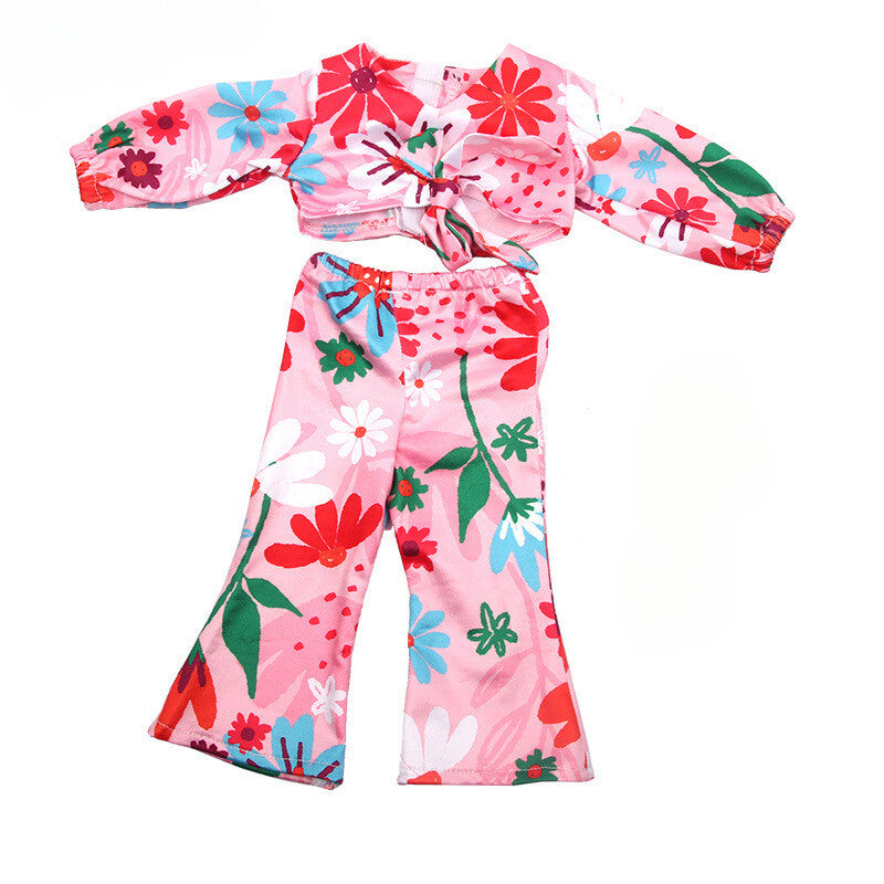 Flower Dance Floral Print 2-Piece Outfit | 18" Doll