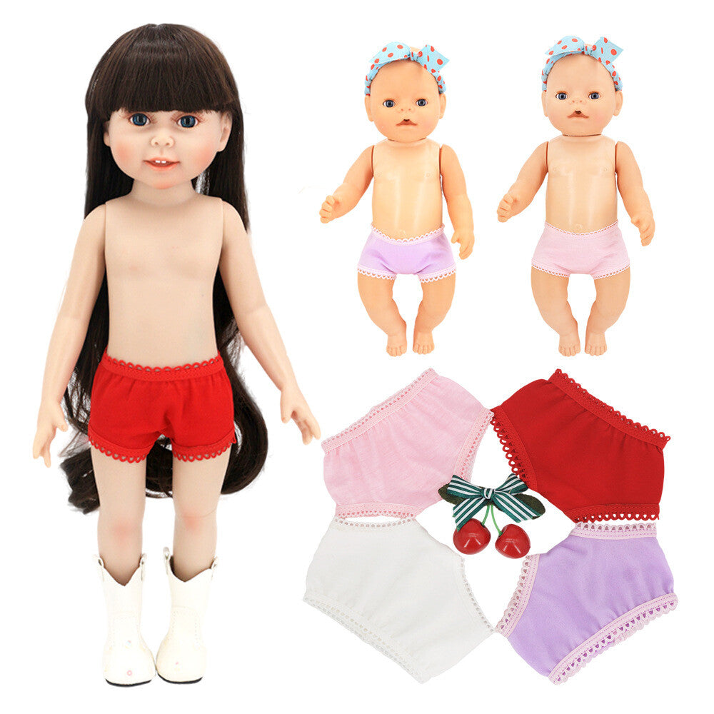 2pcs Lace Underwear Set for 18" Doll | Multi-Color Doll Clothes