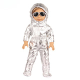 18" Doll Silver Space Suit Outfit Set