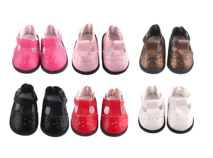 T-Strap Shoes for 18" Dolls (Multiple Colors)