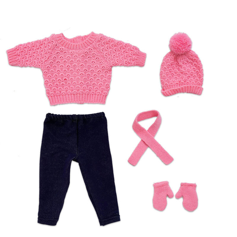 Christmas Skating Outfit Set | Fits 18" Doll Winter Clothes