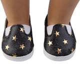 Glitter Star Flats | Fits 18" Doll (3 Colors)