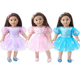 Bubble-Sleeve Party Dress & Headband Set | 18'' Doll