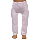 3-Color Tight Leggings for 18" Doll - White, Black & Pink