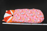 14" Wellie Wishers Doll Fox Sleeping Bag - Soft Pink Doll Bedding Accessory for American Girl Dolls