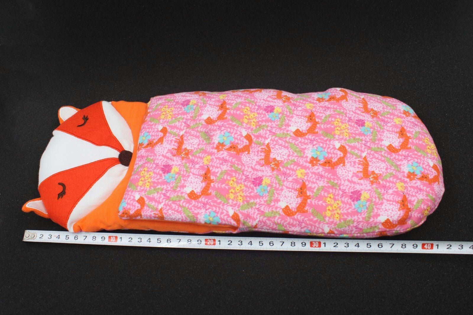 14" Wellie Wishers Doll Fox Sleeping Bag - Soft Pink Doll Bedding Accessory for American Girl Dolls