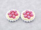 18" American Girl Doll 2pcs Raspberry Tart - Mini French Bakery Pastry Accessory
