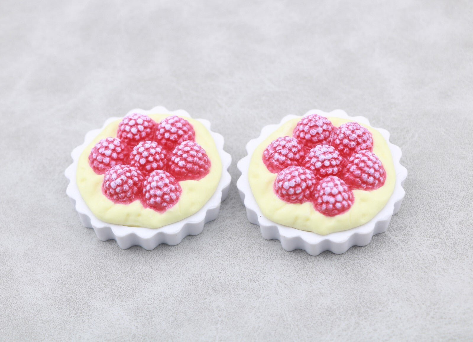18" American Girl Doll 2pcs Raspberry Tart - Mini French Bakery Pastry Accessory