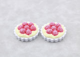 18" American Girl Doll 2pcs Raspberry Tart - Mini French Bakery Pastry Accessory