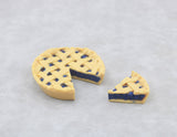 18" Doll Blueberry Pie & Slice Set - Mini Food Accessory for American Girl Dolls, Bakery Diner Pretend Play