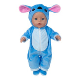 18" Doll Lilo & Stitch Costume & Shoes Set - Cute Angel & Stitch Outfit for Dolls Themed Doll Clothes