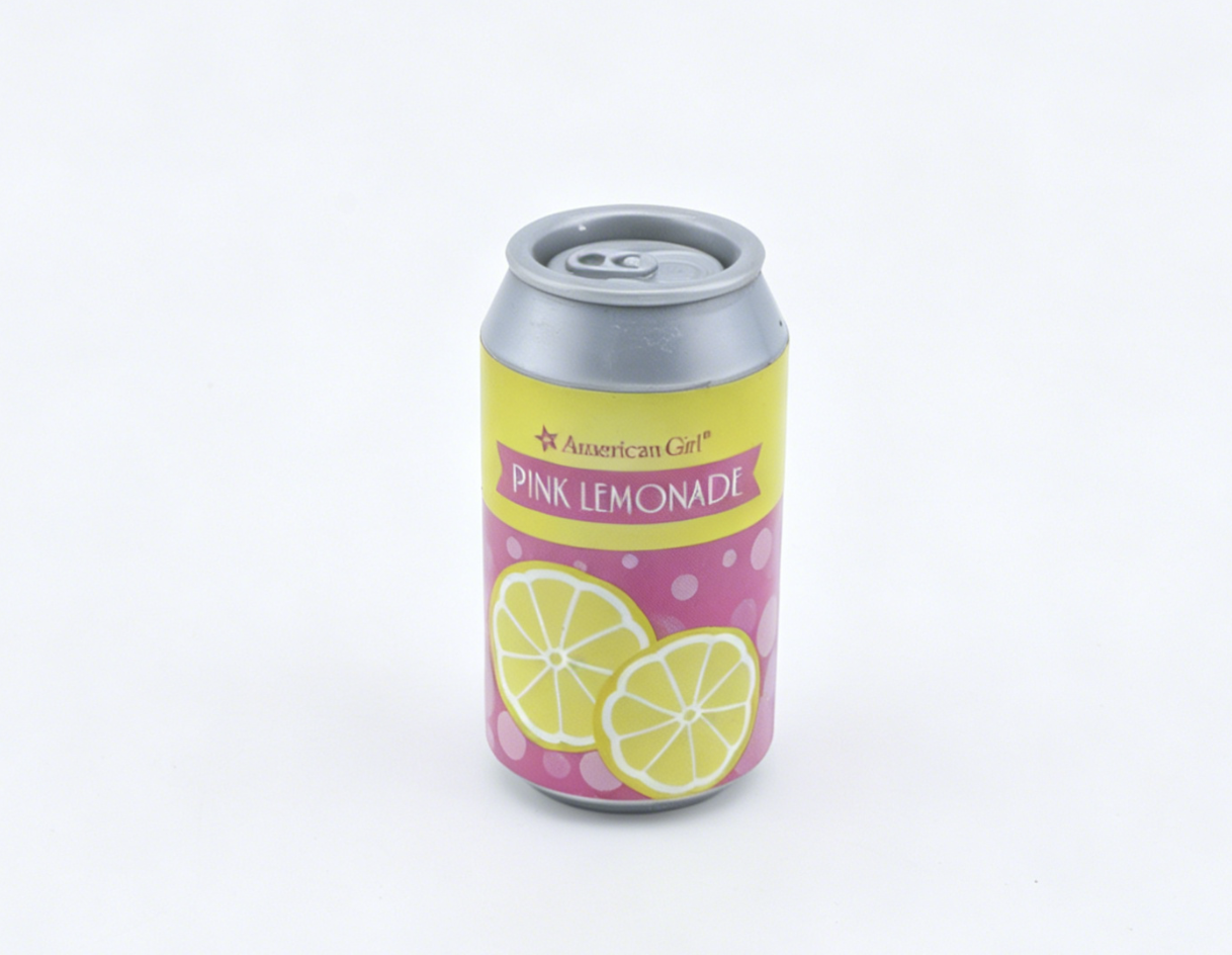 American Girl Mini Pink Lemonade Soda Can For 18'' Doll Kitchen Drink Accessory