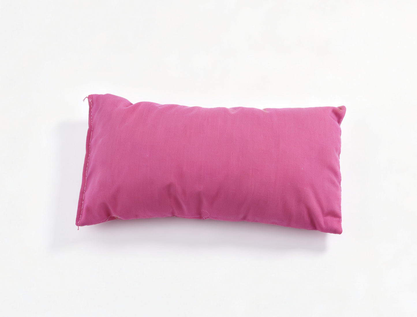Solid Pink Diamond Grid Print Mini Fabric Pillow Bedding Prop for 18'' Doll Sleepover Bedroom Pretend Play