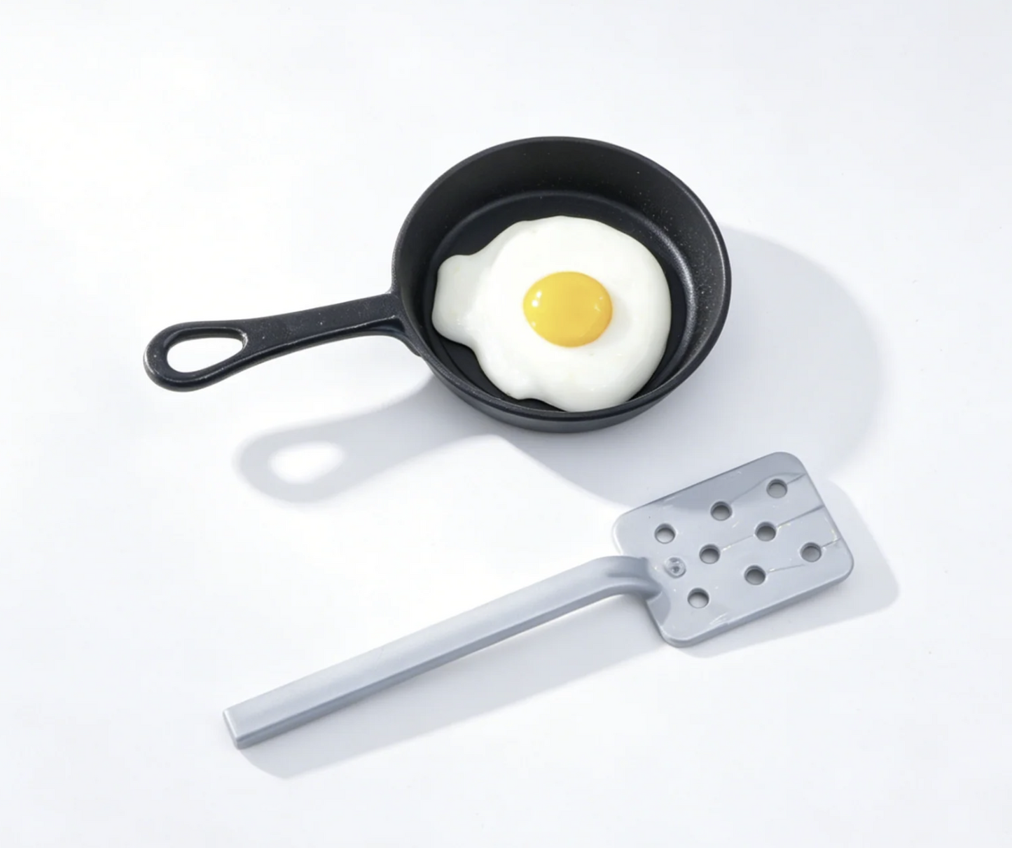 Frying Pan Fried Egg & Spatula Kitchen Playset For 18'' Doll