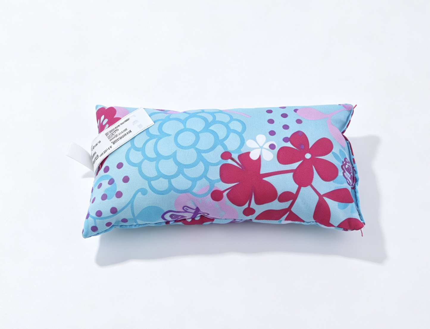 Floral Butterfly Print Mini Fabric Pillow Bedding Prop for 18'' Doll Sleepover Bedroom Pretend Play