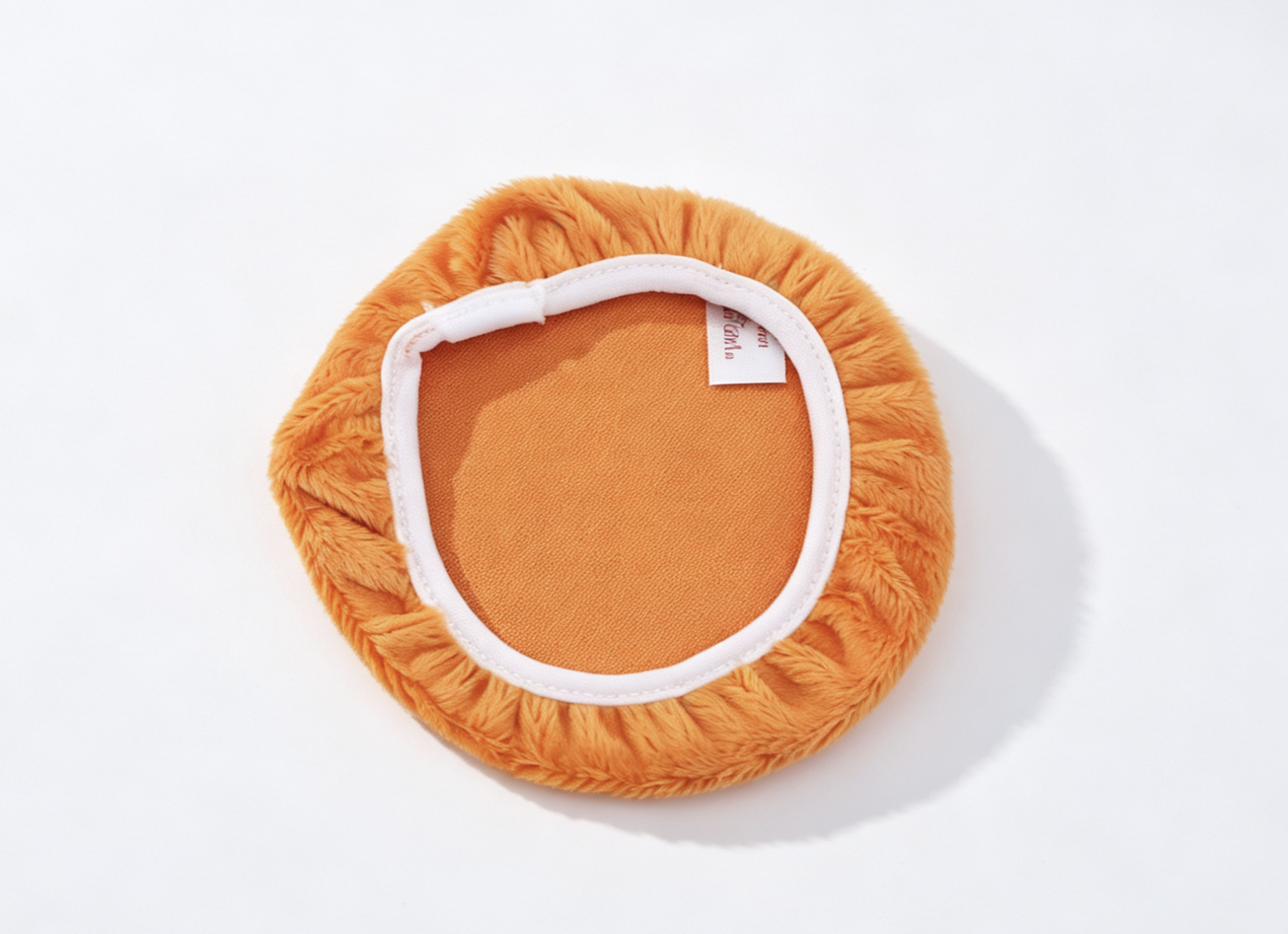 Orange Plush Toilet Seat Cover for 18'' Doll Retro 70s Groovy Bathroom Pretend Play