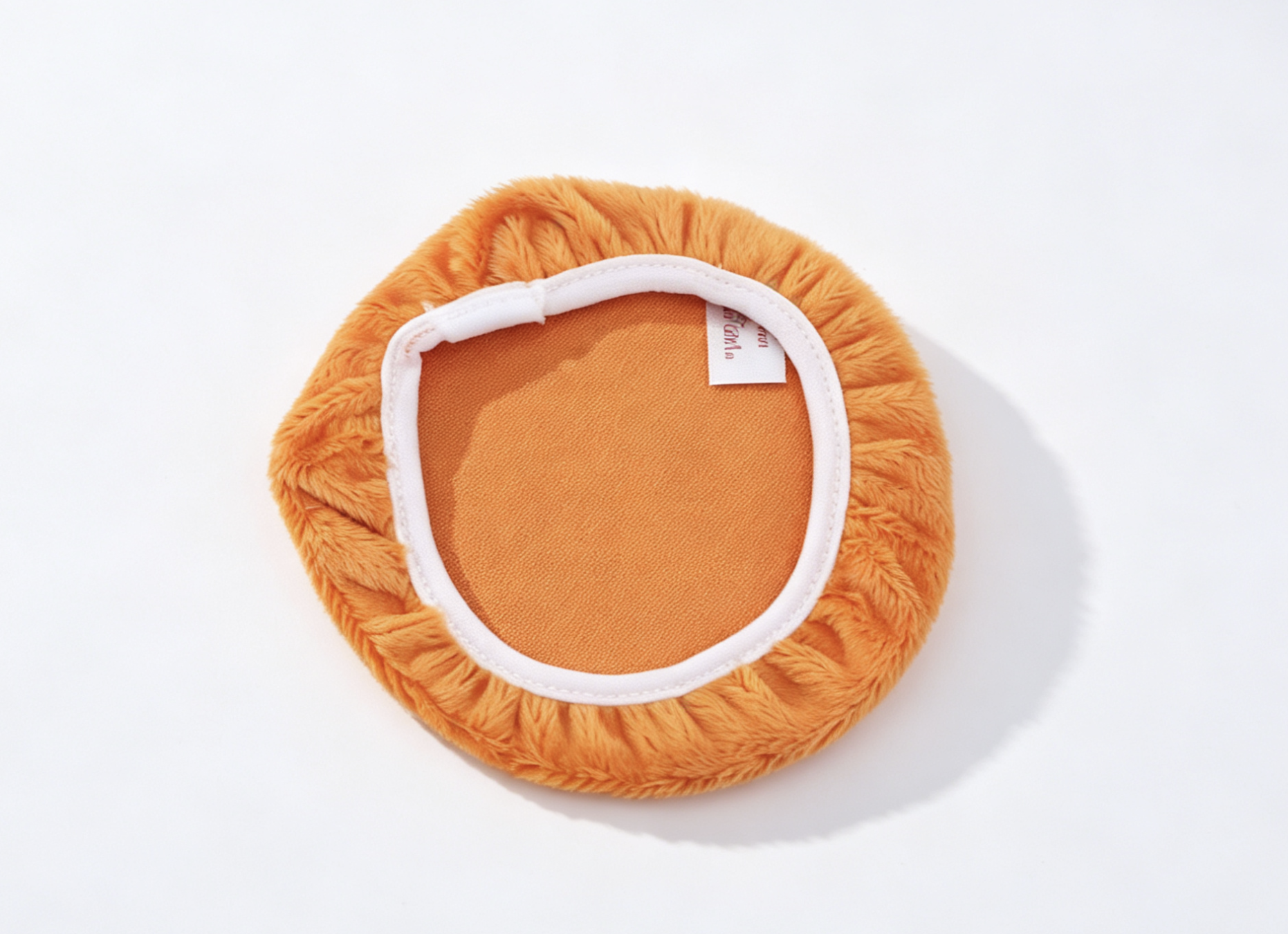 Orange Plush Toilet Seat Cover for 18'' Doll Retro 70s Groovy Bathroom Pretend Play