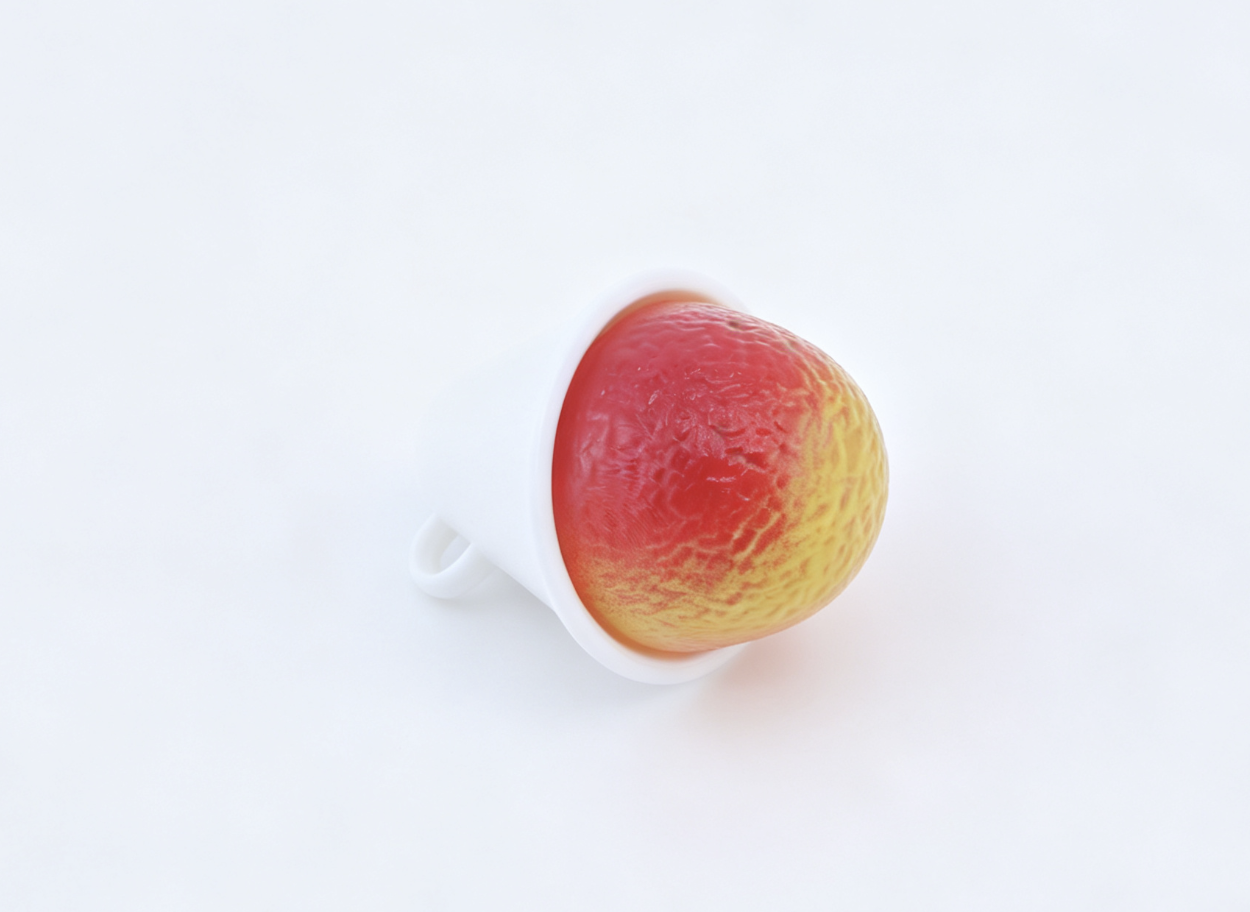 Rainbow shave ice in a white cone for 18'' doll Beach Accessories