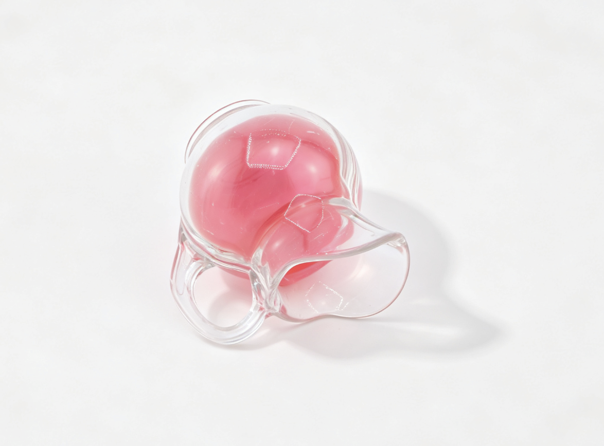 Mini Glass Pitcher Pink Drink For 18'' Doll Kitchen Accessory