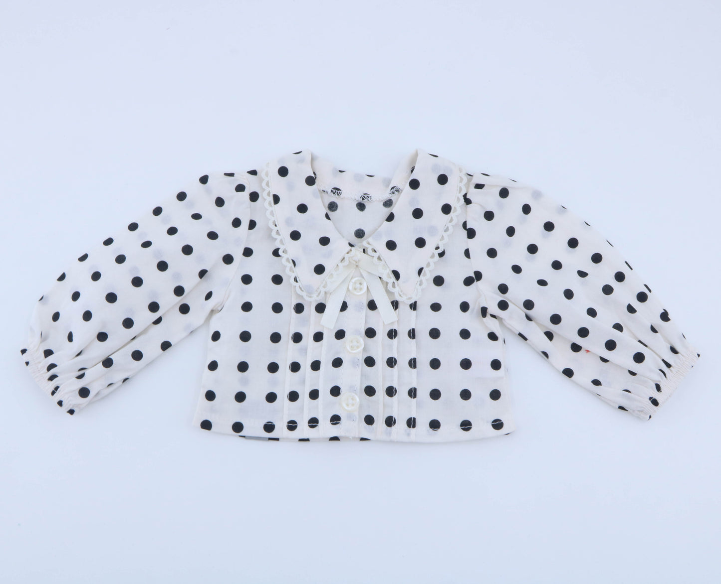American Girl White Polka Dot Lace Collar Blouse - From Mix & Match Collection - For 18" Dolls